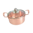 thumbnail image 3 of Abbracc Copper Pot 6.3inch Boiling Pot Copper Hot Pot for Restaurant Cooking Kitchen with glass lid, 3 of 9