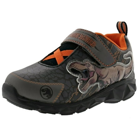 

Favorite Characters Boy s Jurassic World OJPF312 Hook & Loop Lighted Athletic Sneaker