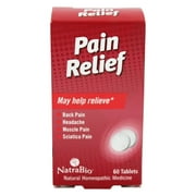NatraBio Pain Relief 60 Tablets