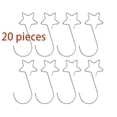 thumbnail image 1 of 20 piezas en un paquete de ganchos para decoraciones de árboles de Navidad, ganchos de alambre navideño en forma de S, decoraciones para decoraciones navideñas del hogar (cinta), 1 of 5