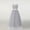 Gray, variant on BRGZLK Girl Princess Dress Solid Color Sleeveless Birthday Banquet Performance Dress Mesh Fashion Elegant Gown Dress Dark Blue 2-3 Years