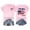 Pink, variant on Womens Double Sided T-Shirt 250th Anniversary USA Crewneck Short Sleeve Tee Distressed Flag Loves Jesus America 4th Of July Holiday Pullover Tops