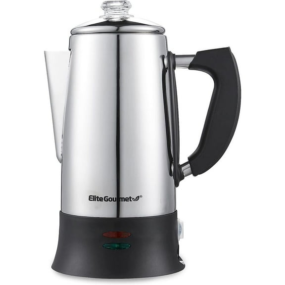 Elite Gourmet Stainless Steel 12-Cup Coffee Percolators