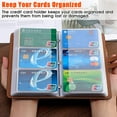 thumbnail image 2 of RFID Credit Card Holder, Leather Business Card Organizer with 96 Card Slots, Credit Card Protector for Managing Your Different Cards, 2 of 6