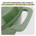 thumbnail image 3 of 6QT Enameled Cast Iron Dutch Oven with Upgraded Textured Handles, Heavy-Duty Cookware, Nonstick Cookware for Baking, Stewing, Braising and Roasting, Green, 3 of 9