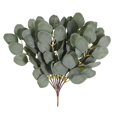 thumbnail image 3 of Hojas De Eucalipto Artificial Tallo De Eucalipto Hojas Ramas Tallos Planta De Vegetación De Eucalipto Artificial Plantas De Tallos De Vegetación Artificial Para Ramo Florero Decoración De Jardín Noticed HA015798-00, 3 of 7