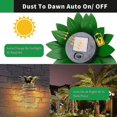 thumbnail image 4 of Nuevo 2 piezas Luces solares para jardín Luces de piña Decoración para exteriores Lámpara decorativa de pared impermeable Lámpara decorativa, 4 of 4