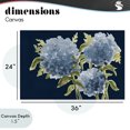 thumbnail image 4 of Stupell Industries Transitional Blue Hydrangeas on Indigo Canvas Art, 36 x 24, by Janice Gaynor, 4 of 8