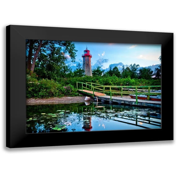 Carsen, Brian 14x11 Black Modern Framed Museum Art Print Titled - Gibraltar Point Lighthouse