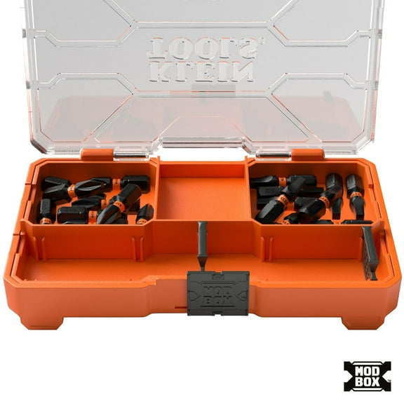 Klein Tools Slim Proflex Impact-Rated Bit Set, Phillips #2 And Square #2, 20 Pieces