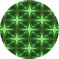 thumbnail image 1 of Ahgly Company Indoor Round Patterned Deep Emerald Green Area Rugs, 4' Round, 1 of 6