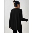 thumbnail image 5 of gakvbuo Fall Pullover Tunic Shirts For Women Fashion Women Long Sleeve Solid Color Comfortable Breathable Round-Neck Shirt Tops, 5 of 9