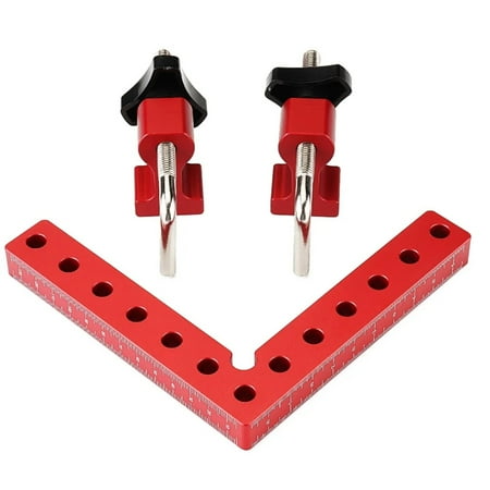 

Woodworking Precision Clamping Square L-Shaped Auxiliary Fixture Splicing Board Positioning Panel Fixed Clip Carpenter Square Ruler Woodworking Tool