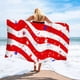 thumbnail image 3 of Adult Beach Towel American Flag Sandproof Microfiber Woman Beach Towels Quick Dry Lightweight Travel Towels 27x55inch, 3 of 6