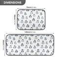 thumbnail image 3 of 2-Piece Kitchen Mat Set Non Slip Washable Floor Mats Decorative Rugs for Kitchen Sink Laundry Various Poses Penguin Patterns, 3 of 7