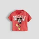 thumbnail image 3 of Camiseta blanca informal de manga corta para niños, camisetas con estampado de Mickey Mouse, Tops de cuello redondo, ropa de verano, disfraz de marca Disney, 3 of 3