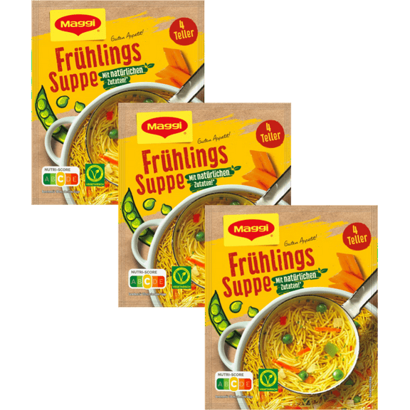 Maggi instant soup SPRING soup with noodles -3 pc.-
