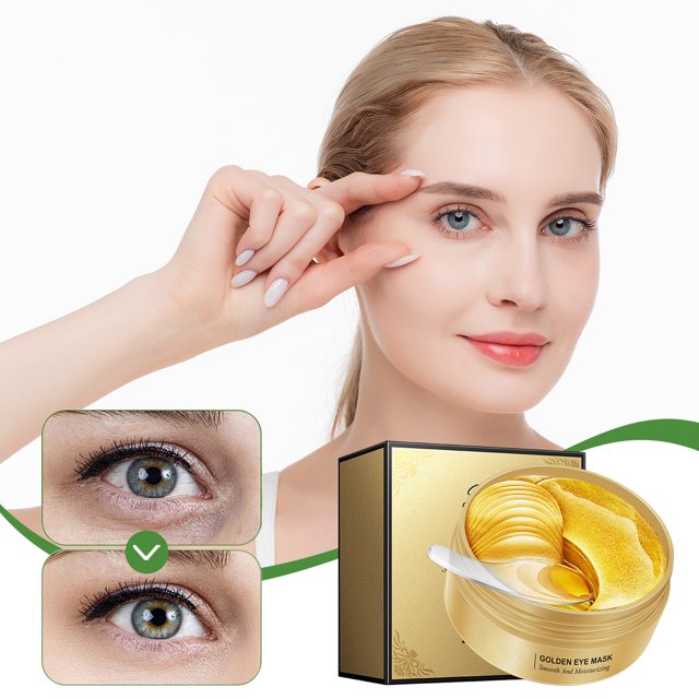 QIPOPIQ Patchs sous les Yeux, Patchs pour les Yeux Gonflés et Cernes, Masques Éclaircissants pour les Yeux, Patchs pour les Cernes, Réduit les Rides et Soulage la Pression