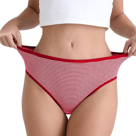 GHSOHS Womens Underwear Brief Panties for Women Underwear Women s Mid High Waist Mesh Briefs Solid Cotton Crotch Underwear Panties Seamless Underpants No Show Lace Panties Red Boyshorts Cotton P XXL