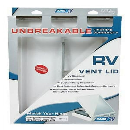 Camco White Unbreakable Vent Lid, Liquid Holding Tank Treatment RV Parts