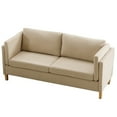thumbnail image 4 of 68" Love seats Small Sofa Couch 2 Seater Premium Fabric Linen Loveseat Modern Couches for Living Room, 4 of 7