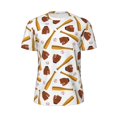 thumbnail image 5 of Wukai Baseball Sport Print Men's Short-Sleeved Mesh T-Shirt,Quick-Dry Short Sleeve Workout T-Shirt-, 5 of 8