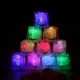 ZPAQI Liquid Sensor Ice Cube Flashing Blinking Glowing Light up Ice