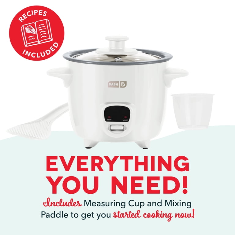 Dash Mini Rice Cooker, 2 Cup, White photo 4