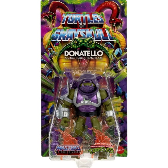 Masters Of The Universe Teenage Mutant Ninja Turtles 6 Inch Action Figure Turtles Of Grayskull Wave 5 - Donatello