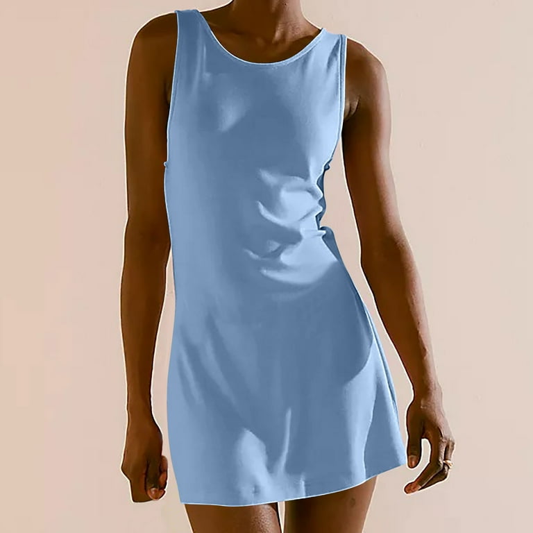 white christmas dresses The Exercise Dress in CloudKnit Fabric - Joggy Green