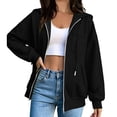 thumbnail image 5 of SwiftWear Women's Zip Up Hoodie Long Sleeve Sweatshirt Hooded Jacket Full Zip with Pockets, 5 of 8