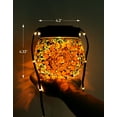 thumbnail image 3 of 6 Pack Warm Solar Hanging Lanterns,Waterproof Glass Globe Mosaic Lights for Garden, Tree, Balcony Decor, 3 of 9