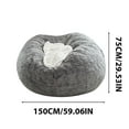 thumbnail image 2 of 1pc Chair Cover Large Circular SoftFluffy Comfortable Velvet Sofa Cover For Living Room Bedroom Office Home Decoration ONLYCover NO FILLER 150cmx75cm, Xinsrenus Under $5! 1pc Chair Cover, 2 of 4