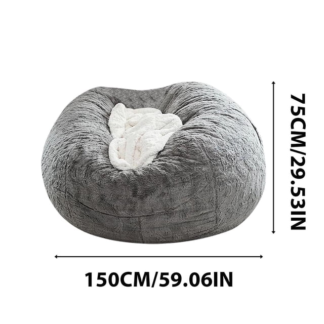 Velvet Chair Cover 150 cm x 75 cm Circular Stretch-Fit Cover for Living Room Bedroom Office Use – 100% Polyester, Zipper Closure, Modern Style