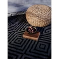 thumbnail image 6 of Furnish My Place Outdoor Collection Geometric Area Rug - 5 ft. 3 in. x 7 ft. 6 in. Black, Contemporary Style Water Proof Rug for Garden, Bedroom, Balcony, 6 of 6
