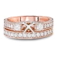 thumbnail image 2 of Pompeii 7/8ct Vintage Engagement Ring Mount Set 14K Rose Gold (G/H,VS2), 2 of 3