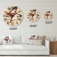 thumbnail image 4 of Designart 'Fashion Portrait of Woman Wearing Hat' Modern Wood Wall Clock, 4 of 5