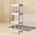 thumbnail image 6 of deevoka Bathroom Shelf Fruit and Vegetable Shelf for Laundry Room Office Dining Room White 4 Tier, 6 of 9
