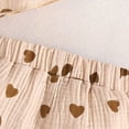 thumbnail image 7 of Xyant Toddler Baby Girl Clothes Knit Floral Fly Sleeve Tops Shorts Cute Summer Spring Outfits Infant Baby Girl Clothing Set (Khaki,9-12 Months), 7 of 7