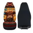 thumbnail image 6 of XYZCANDO Highland Cow Sunflower Front Seat Cushion Protections for Woman Breathable Front Seat Cover Protector Interior Decor Stretchy, for Vehicle Car Auto, 6 of 10
