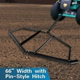KOJEM 72" Drag Harrow Driveway Drag Tractor Harrow with 2 Adjustable
