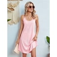 thumbnail image 5 of Women's Cover Up Dresses Eyelet Loose Sleeveless Sundresses Tank Dress for Summer Casual Pink XL, 5 of 10