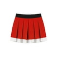 thumbnail image 3 of iiniim Kids Girls School Uniform Cheerleading Performance Skorts Skater Tennis Scooter Pleated Skirts Red 6, 3 of 7
