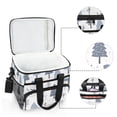 thumbnail image 6 of FORMRS Insulated Cooler Bag 24 Cans Capacity Soft Leakproof Lunch Box with Side Pockets, Cute Snowmen, 6 of 7