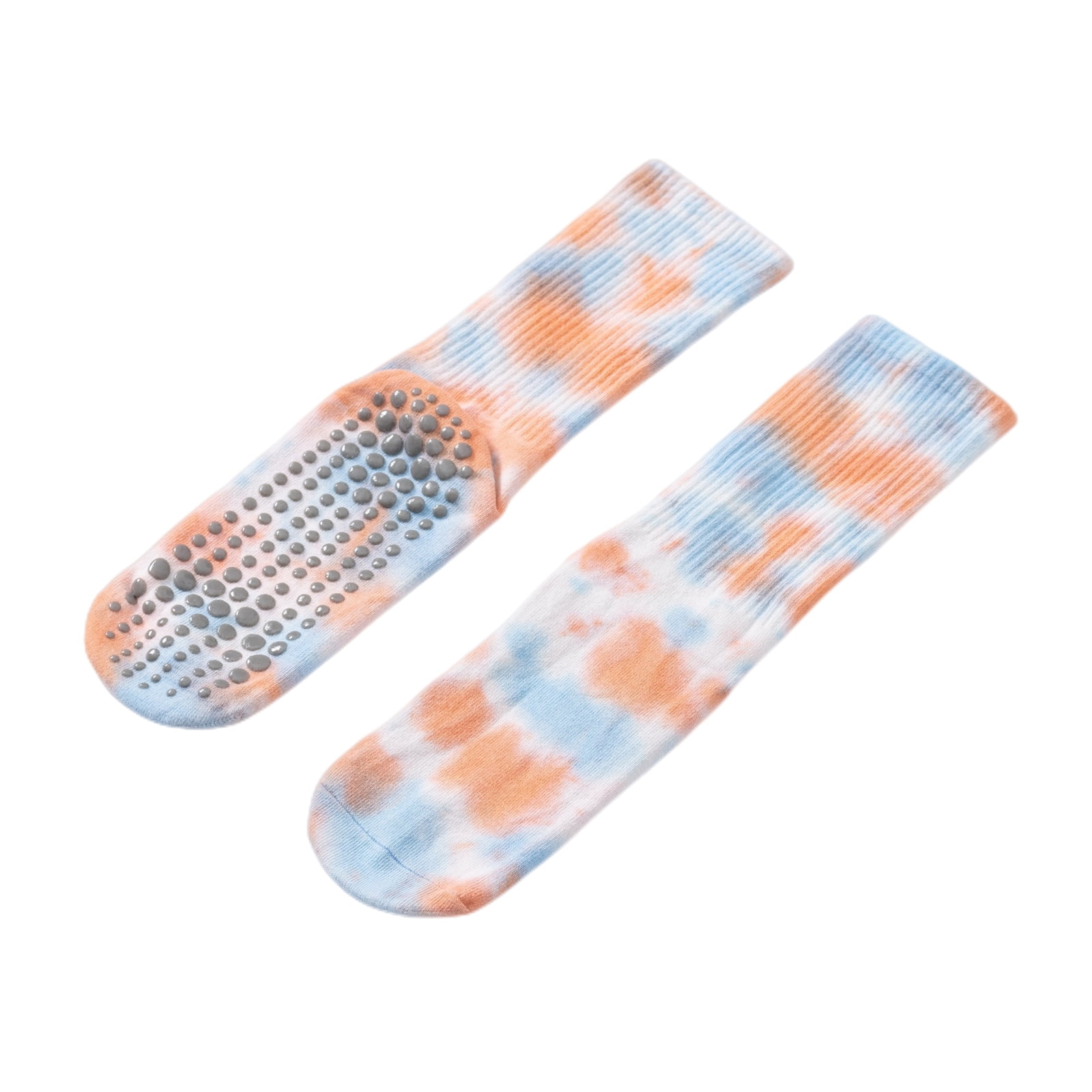 Tie-Dye Pilates Socks - Turquoise/Blue main image 1