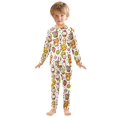 thumbnail image 3 of Dailycode Cotton Pajama Set Snug Fit Long Sleeve Top and Pants for 18M-8Y Cute Bear with Sweet and Dessert, 3 of 7
