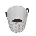 thumbnail image 3 of Balery Hot Air Balloon Round Laundry Basket with Handles Waterproof Freestanding Laundry Hamper for Clothes Toys in the Dorm and Family-, 3 of 8