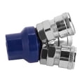 thumbnail image 3 of Conector Hembra de 3 Vías Ticfox Conexiones Rápidas 12 mm Manguera de Aire Neumática 1/4' BSPT Azul Plata, 3 of 11
