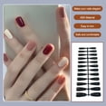 thumbnail image 5 of Minnieouse Uñas postizas largas, manicura de uñas Multicolor a presión, manicuras pequeñas de moda para el hogar, puntas de cubierta completa Juegos de manicura Negro, 5 of 5