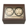 thumbnail image 3 of 4+6 Leather Auto Self-winding Watch Winder Storage Display Case Box Dual Motor, 3 of 54